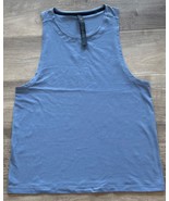 Lululemon Train Tank Top Slate Blue Muscle Gym Workout Mens Size M NWOT - $49.91 CAD