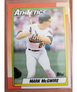 1990 Topps Mark McGwire Oakland Athletics A&#39;s - £1.56 GBP