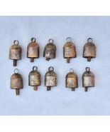 Witch Bells, Door Bells, Pet Bells-Hand Made, Rustic Orange Gold Bells, 1 Inch,  - $19.99