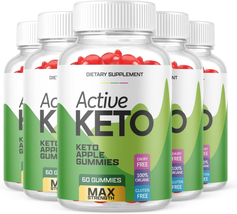 5 Pack - Active Keto ACV Gummies - Vegan, Weight Loss Supplement - 300 G... - $126.40