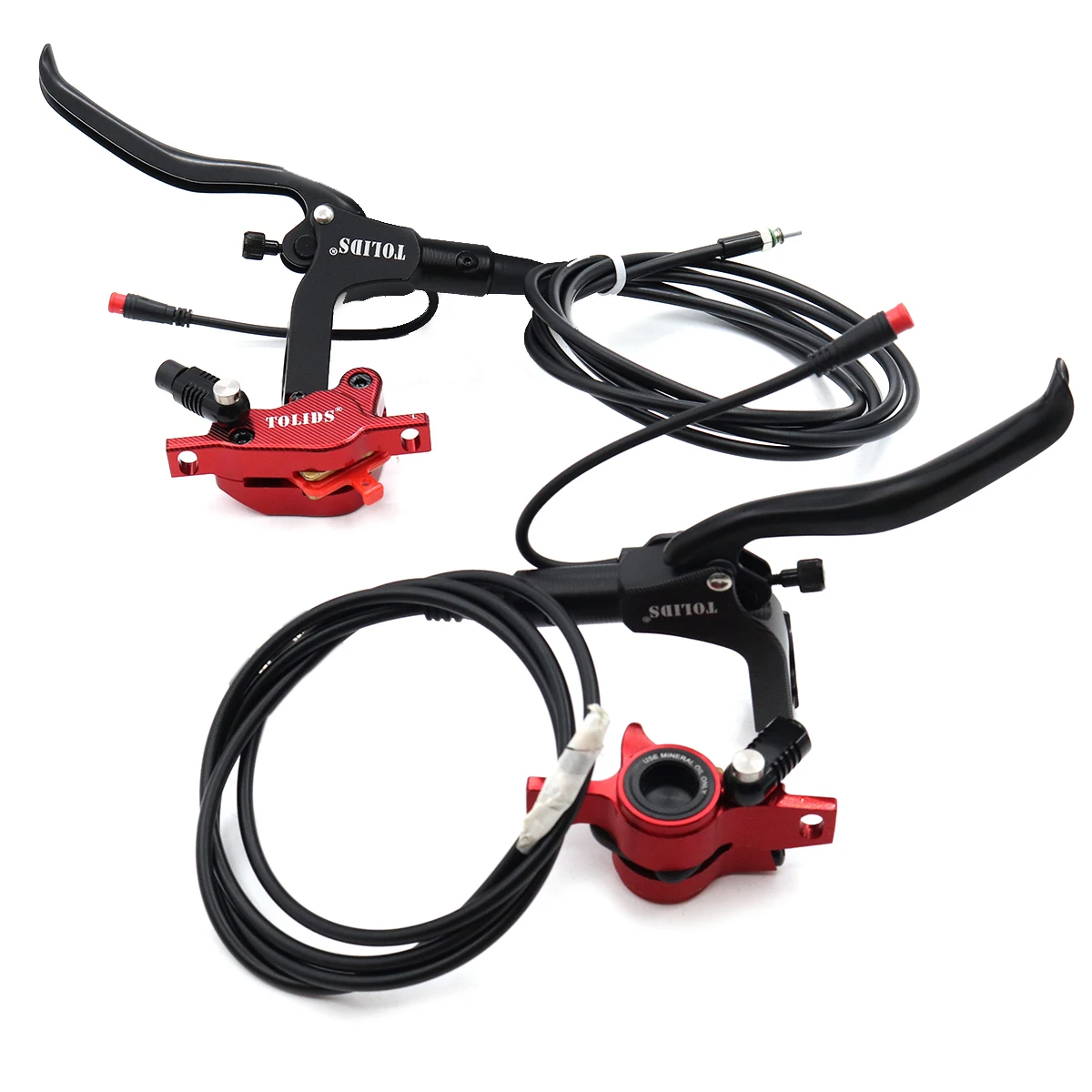 TOLIDS MTB Bike Hydraulic Disc Brake V1 CNC Calipers Dual Piston Left Front Righ - £140.10 GBP