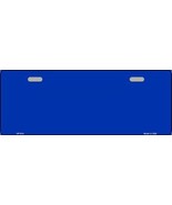 Solid Blue Novelty Metal Half License Plate - $24.55 CAD