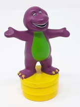 Vintage Barney The Dinosaur PVC Stamp - Crafting Toy Figure Cake Topper DecoPac - £3.95 GBP