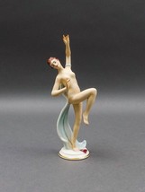 Alka Kunst Dresden Art Deco Germany Porcelain Woman Girl Lady Dancer Figurine - £786.62 GBP
