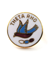 VTG Theta Rho Order of Odd Fellows Dove Linked Rings Enamel Pin Blue Red... - $20.49 CAD