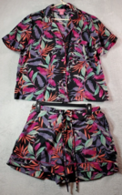 Isaac Mizrahi Sleep Set Top &amp; Shorts Womens Medium Floral Pajama Lightwe... - £17.99 GBP