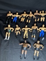 Lot of 13 Wrestling Figures WWE WCW WWF ECW HHH Cena Bautista Angle Henry - £30.85 GBP
