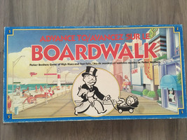 Vintage Advance to Boardwalk Game 1985 Parker Brothers Monopoly Style COMPLETE - £17.95 GBP