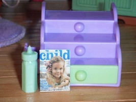 Barbie Kelly Baby Step & Store Toddler Dolls Purple fits Fisher Price Dollhouse - $5.93