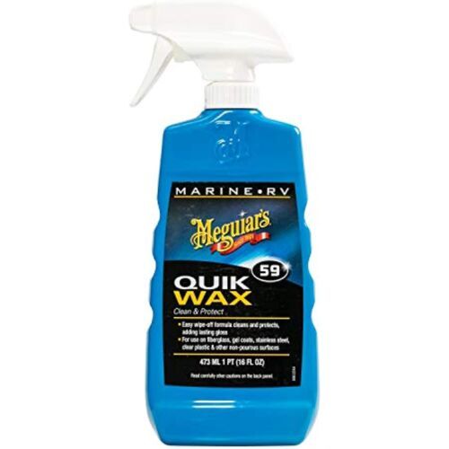 Meguiar’s M5916 Marine/RV Quik Wax Clean &amp; Protect, 16 Fluid Ounces, Beige - $24.78