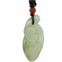1.9&quot; China Certified Nature Hetian Nephrite Jade Lucky Ruyi Double Carve... - £92.69 GBP