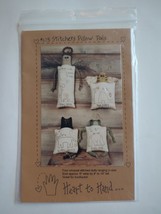 Heart To Hand #125 Stitchery Pillow Pals Stitching Sewing Pattern 1997 Vintage - £7.58 GBP