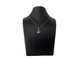 Collar Cadena Colgante de Plata Acero Inoxidable 925 de Ley Mujeres Cubano - £7.00 GBP