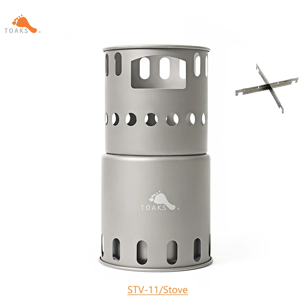 TOAKS Titanium Wood Stove, Camping Backpacking Equipment, Portable Ultralight - £83.73 GBP