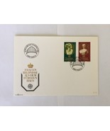 Alter Sammlerstück 1980 Liechtenstein Briefumschlag mit 2 Briefmarken Au... - $4.15 CAD