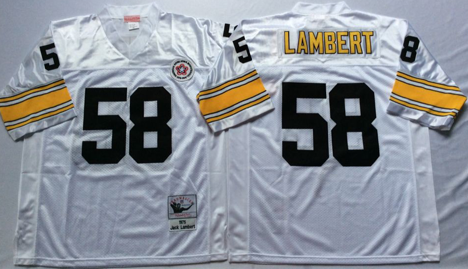 #58 Jack Lambert White Jersey - $45.00