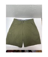 ORVIS Men’s Cargo Shorts Olive Night Green Stretch Comfort Hiking Sports... - $34.97 CAD