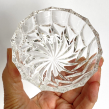 Heavy Clear Glass Swirl Dessert Dip Bowl 1.75x3.5in - £6.28 GBP