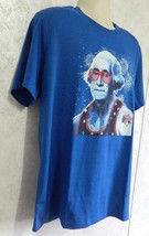 George Washington Red Camel Handcrafted Mens Graphic Blue Tee Shirt Sze XXL NWT - £16.75 GBP