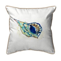 Betsy Drake Betsy&#39;s Conch Shell Extra Large 22 X 22 Indoor Outdoor White Pillow - £46.71 GBP