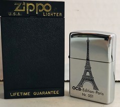 Zippo OCB Edition Paris Nr.001 Polished Chrome - Original Box - Manufact... - £27.15 GBP