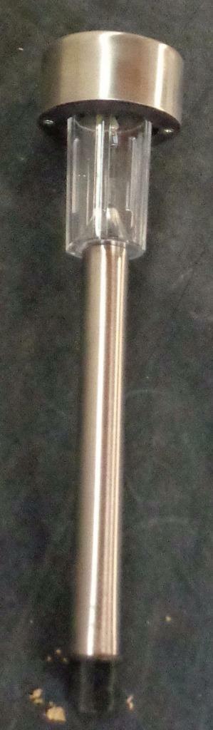 Stainless Steel 14 Inch Solar Light Stake - BRAND NEW - GREAT YARD DECOR... - $8.90