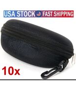 Lot 10 Sunglasses Eyeglasses Black Portable Zipper Case Protect Belt Cli... - $881.82 MXN