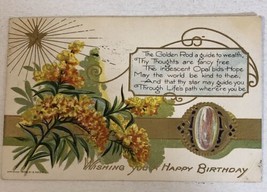1910 Wishing You A Happy Birthday Postcard Antique Cincinnati Ohio - £4.74 GBP