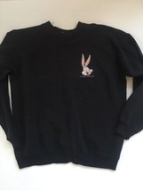 Bugs Bunny Vtg Black Sweatshirt 1995 Size Large Warner Brothers Looney Tunes Usa - £19.42 GBP