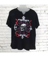 INC International Concepts T Shirt Mens Large Black Skull Snakes Graphic... - £12.01 GBP