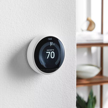 Google Nest Learning Smart Thermostat (3rd Gen) WHITE T3017US - £73.23 GBP