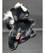 Vintage Cascade Toy Skunk Hand Puppet Puppet Petz Black &amp; White Plush US... - $385.88 MXN
