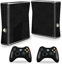 Mightyskins Skin Compatible With Xbox 360 Xbox 360 S Console - Black Leather | - $35.97