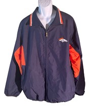 Denver Broncos Reebok NFL On-Field Apparel Full Zip Jacket Large - $12.37