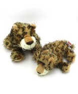 Ganz Plush Leopards Beanbag Pair Soft  Spotted Cuddly Kids/Collectors - $158.82 MXN