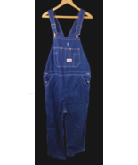 Round House Overalls Bib Size 38x34 Mens NEW NWOT Dark Wash Denim Mens J... - £104.56 GBP