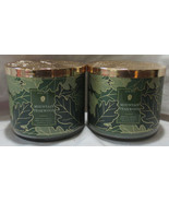 White Barn Bath &amp; Body Works 3-wick Candle Lot Set of 2 MOUNTAIN TEAKWOOD - $71.99