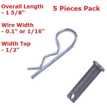 Garage Gate Door Hardware Clevis Pin 3/8″ Hair Pin Steel KIT - $6.95