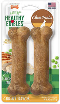 Nylabone Healthy Edibles Chicken Wolf Chew - Wholesome, Digestible, and Enhanced - £6.30 GBP