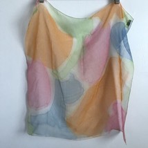 Vintage Emily Wetherby Scarf Silk Square Sheer Spring Summer Bandana 22” X 22” - £32.54 GBP