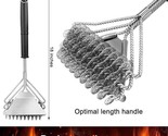 3in1 Grill Brush Net Cleaning Scraper BBQ Accessory for All Grills Perfe... - £20.85 GBP