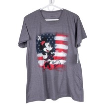 Disney Store Minnie Mouse American Beauty TShirt 2XL Women NEW Gray Shor... - $19.66