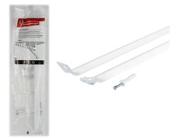 Rubbermaid 3R02-00-WHT Support Brace W/Drive Pin 1.1&quot; H X 12&quot; W X 16&quot; L ... - $10.88