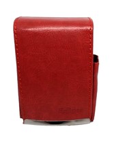 Eclipse Red PU Leather Wrapped Full Flap Kings Size Cigarette Pack Holder - $9.89