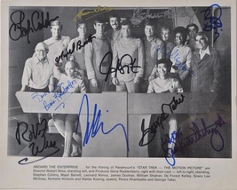 Star Trek Tmp Cast Signed Photo x12 - Robert Wise, W. Shatner, L. Nimoy ++ w/COA - $3,500.00