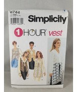 Simplicity 1 Hour Vest Sewing Pattern 8744 Size Large XL Uncut - £5.33 GBP