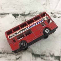 Vintage 1981 Matchbox Leyland Titan, Around London Tour Bus Die Cast Veh... - $9.89