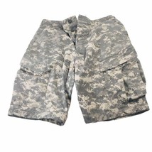 Mens Vintage Camo Cargo Shorts Army Military Utility Rugged Size 33&quot;x12&quot; - £37.32 GBP