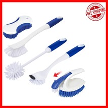 Ergonomic Kitchen Scrub Brush Set - 5 Deep Cleaning Brushes for Effortle... - $446.39 MXN
