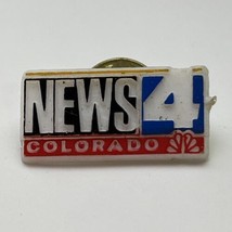 News4 Denver Colorado Television Broadcasting TV Plastic Lapel Hat Pin P... - £3.86 GBP